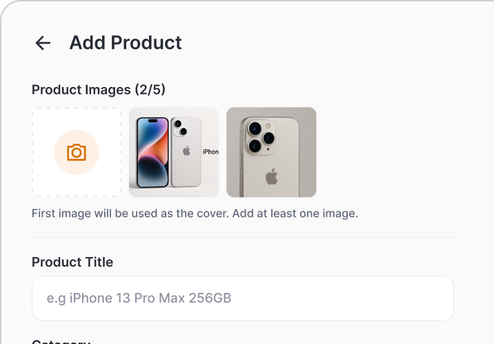 Sell Unused Items interface