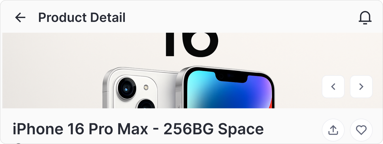 Compare and choose interface